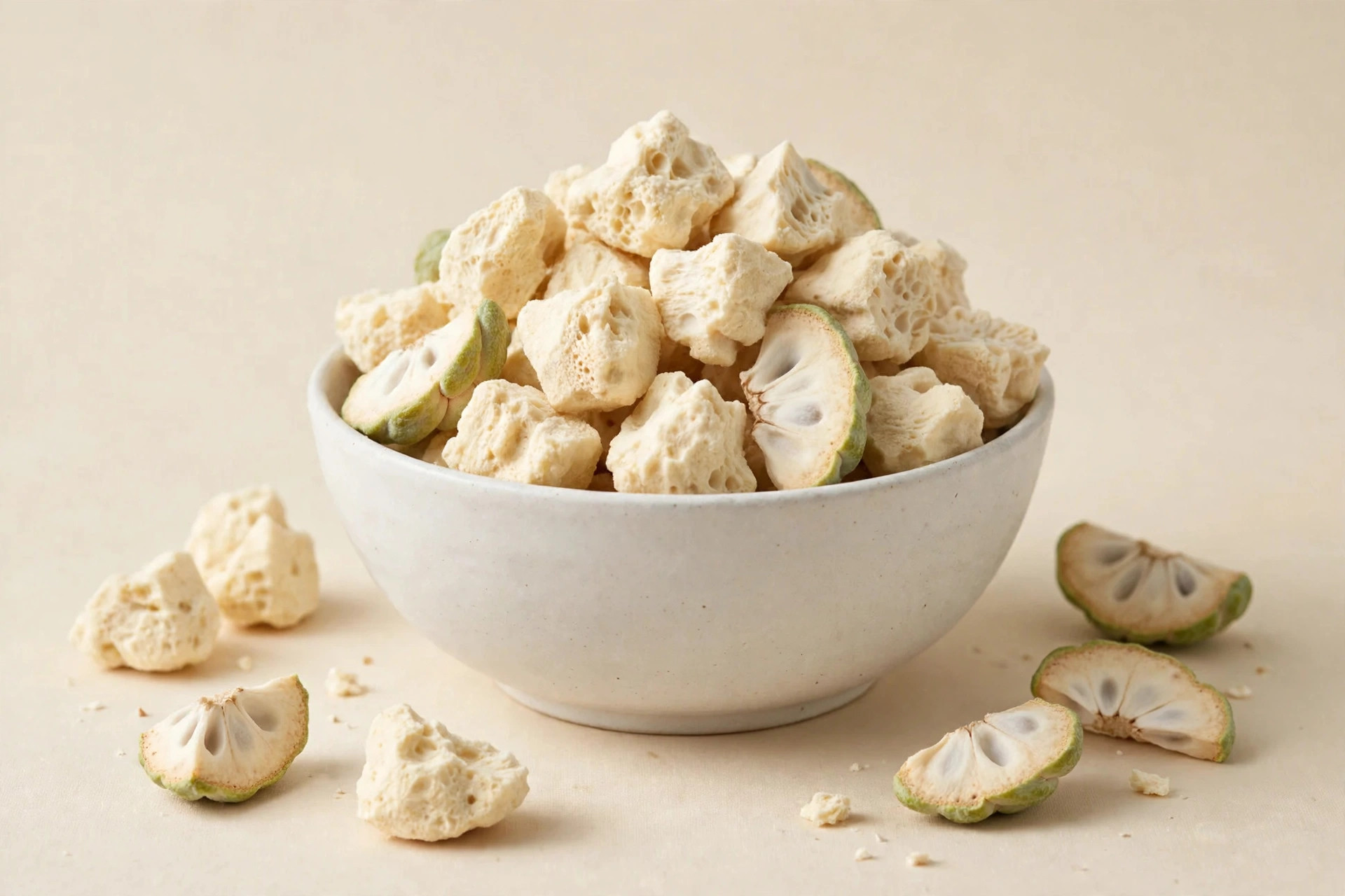 Freeze-dried custard apple