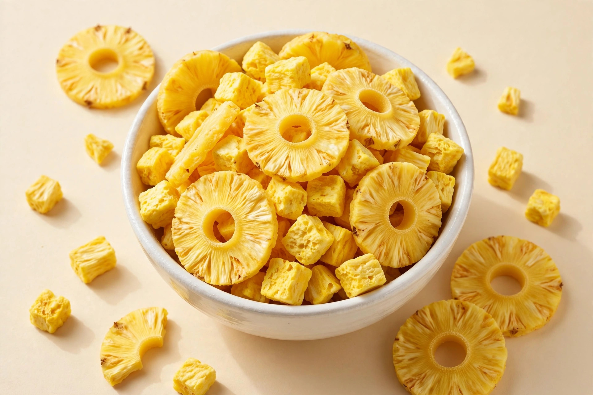 Freeze-dried pineapple