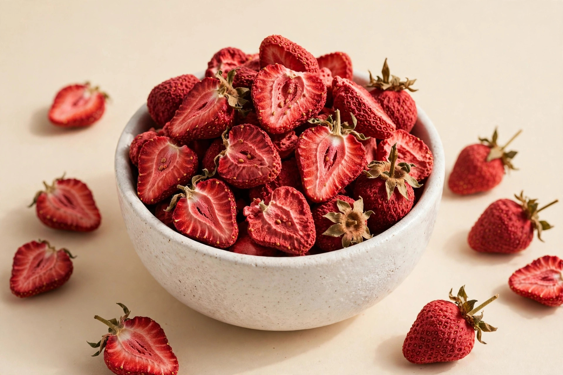 Freeze-dried strawberries